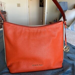 Michael Kors Vibrant Orange Hobo Bag
